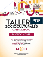 Talleres Distrito Norte 2016 2017