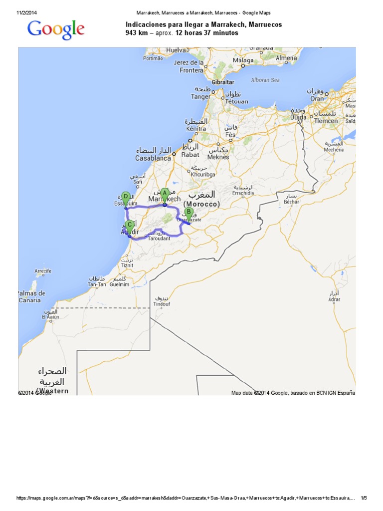 Marrakech, Marruecos a Marrakech, Marruecos - Google Maps.pdf