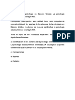 Pioneros de La Psicologia en Estados Unidos