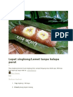 Lemet Tanpa Kelapa Parut