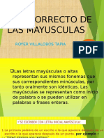 Uso de Las Mayúsculas