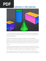 Figuras Planas e Não Planas