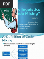 Sociolinguistics COde Mixing