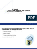 Mature and Secure:: Creating A CMMI and ISO/IEC 21827 Compliant Process Improvement Program