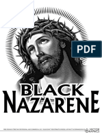 Blacknazareno Halftone For White Fabric