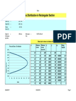 Shear Stress Distribution in Rectangular Section