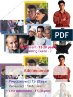 Adolescent (12-20 Years) : Learning Guide - 7
