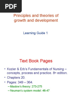 Principles and Theories of Growth and Development: Learning Guide 1