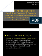 Penelitian Mixed Method Creswell