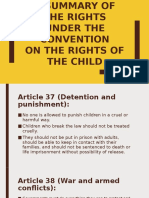 A Summary of The Rights Under The Convention