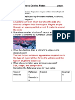 types of volcanoes guided notes