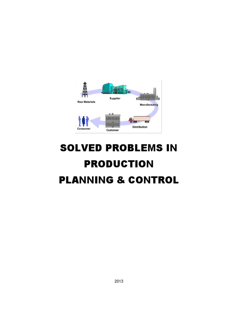 Solved Problems in Production Planning & Control | PDF | Teaching ...