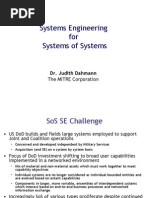 Systems Engineering For Systems of Systems: Dr. Judith Dahmann