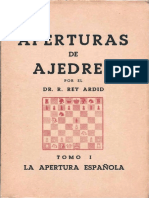 Aperturas de Ajedrez 01, La Apertura Española - Rey Ardid, R - 1945a PDF