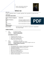 Sheraz Ali's Resume Summary
