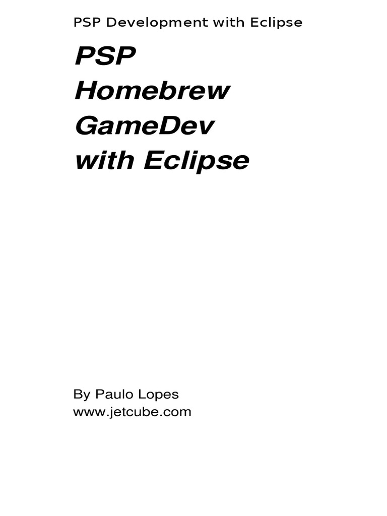 Games PSP GameDev With Eclipse | PDF | Eclipse (Software) | Blender ...