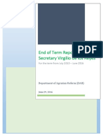 DAR Secretary's End of Term Report-Final