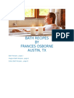 Bath Recipes BY Frances Osborne Austin, TX