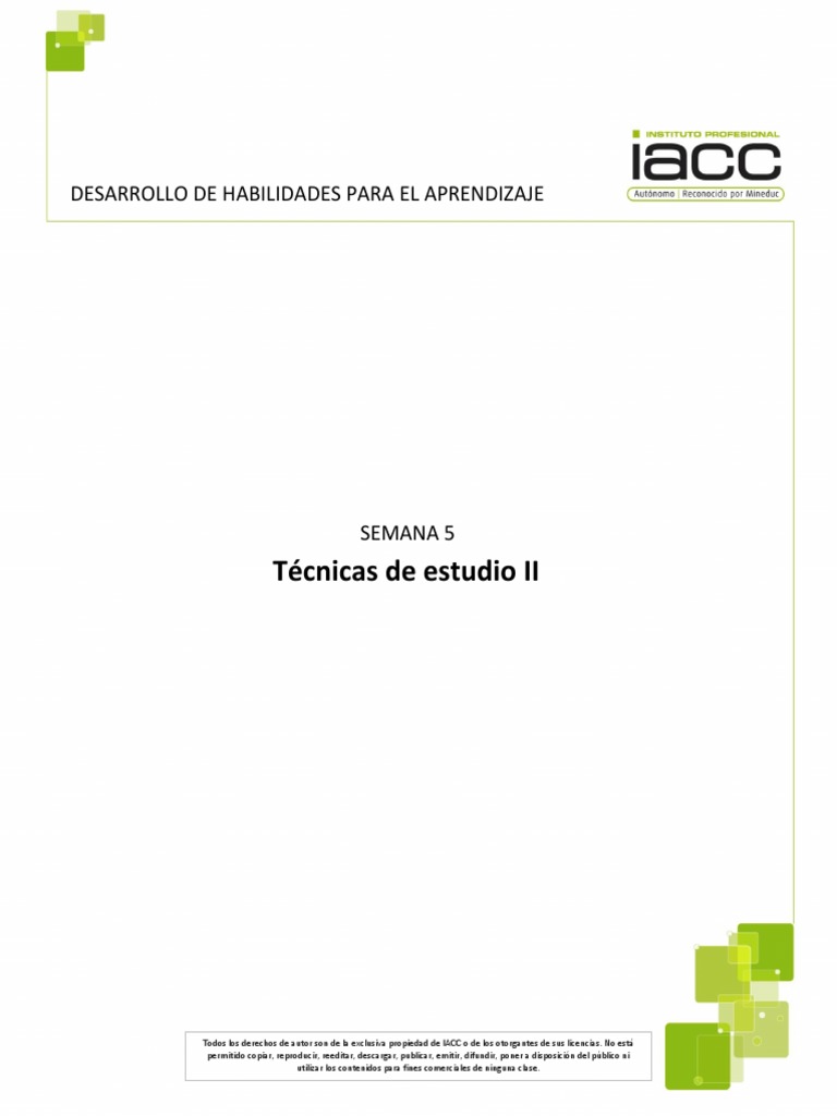 05 Desarrollo de Habilidades para El Aprendizaje PDF | PDF ...