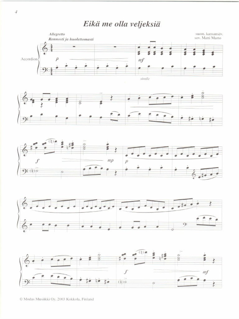 Accordion Scores 3 Pdf