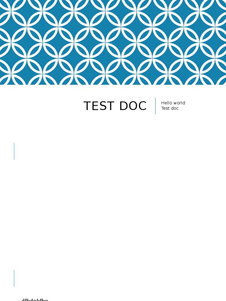 Hello World Test | PDF