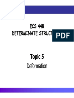ECS448 - Topic 5 (Deformation - Moment Area)