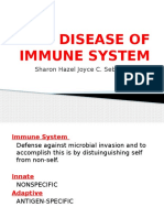 Disease of Immune System: Sharon Hazel Joyce C. Sebastian, RMT