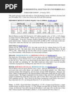 2012 Election Result Summary document