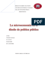 La Microeconomia en El Diseño de Politica Publica