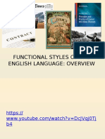Functional Styles of The English Language