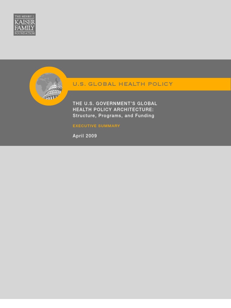 U.S. Global Health Policy Overview | PDF