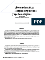 El Problema Cientifico Aspectos Logicos Linguisticos y Epistemologico