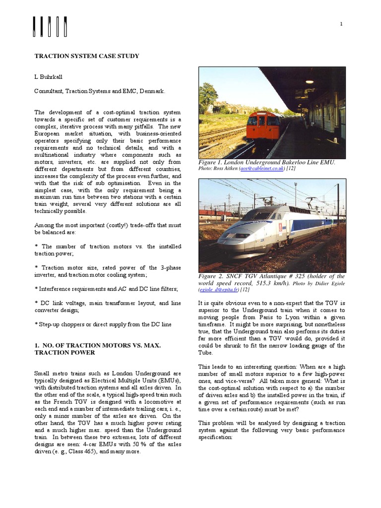 Traction System Design Analysis | PDF