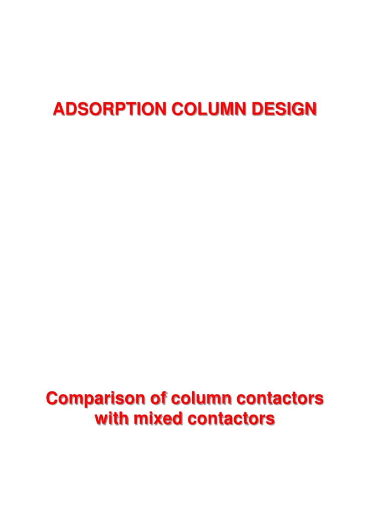 Adsorption Column Design Calculations | PDF | Adsorption | Litre