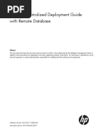 HP IMC Centralized Deployment Guide With Remote DataBase