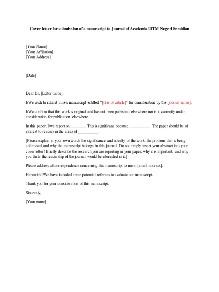 Sample Cover Letter | PDF | Publishing | Written Communication