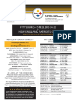 New England Patriots At Pittsburgh Steelers (Oct. 23)