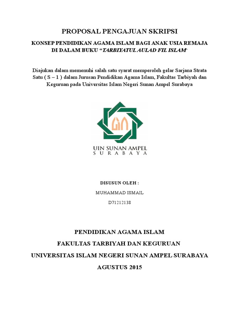 Revisi Proposal Pengajuan Skripsi