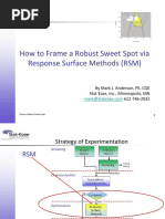 How To Frame A Robust Sweet Spot Via Response Surface Methods (RSM)