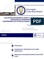 Aplicación Informática para El Cálculo de La Capacidad de Transporte para Cables Subterráneos de Potencia