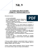 Nr. 9 - Autorizare Provizorie Vehicul Neinmatriculat