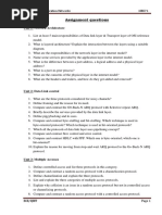 Computer Communication Networks Assignment