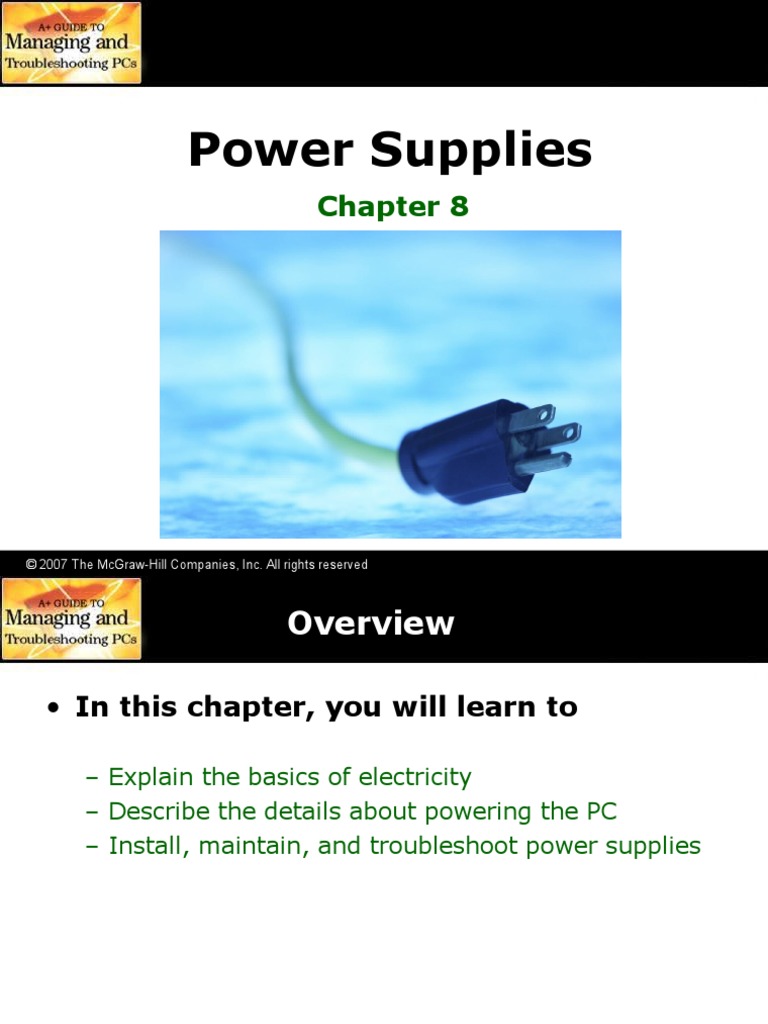 The Power Supply System | PDF | Power Supply | Electric Current