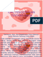 Ilmu Pengetahuan Tentang Cinta