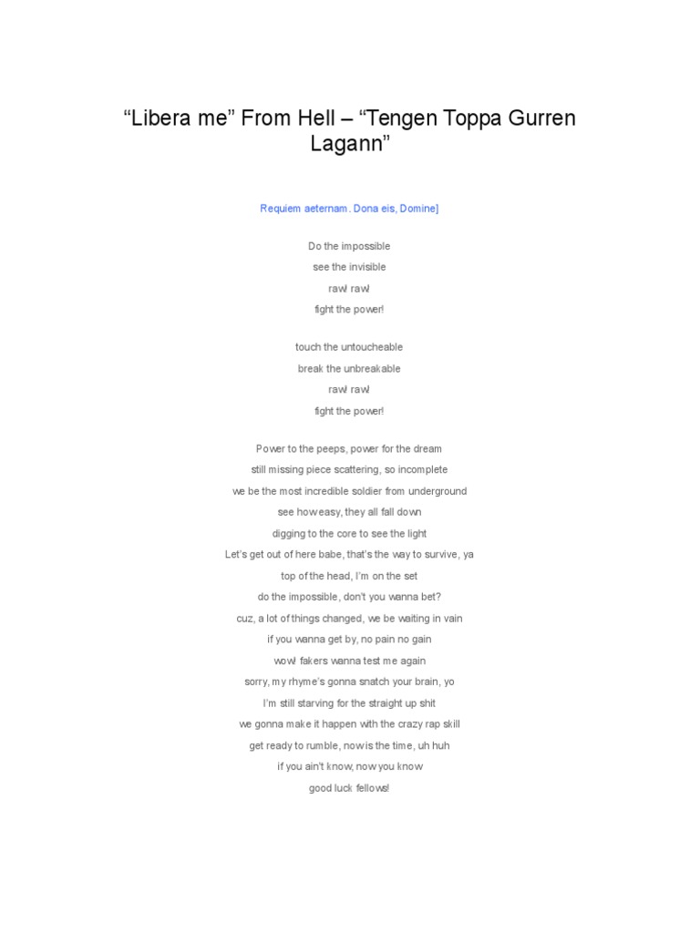 Libera Me Funeral Choral Compositions