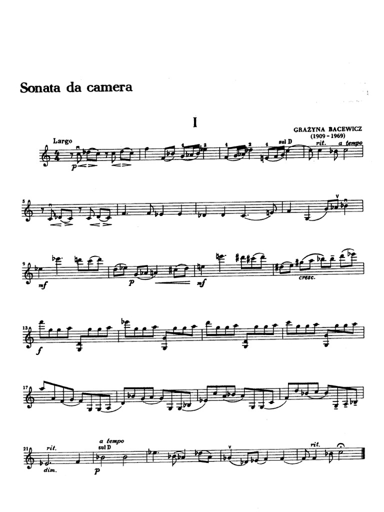 Bacewicz Sonata