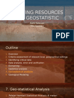 Estimating Resources Using Geostatistic
