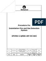 Procedure For Installation of Fire and Gas Detection System PDF