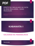 Download Epekto Ng Paglalaro Ng Dota Sa Mga Mag-Aaral by RenFrilanDomingo SN328579778 doc pdf