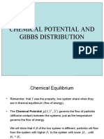 Chemical Potential and Gibbs Distribution